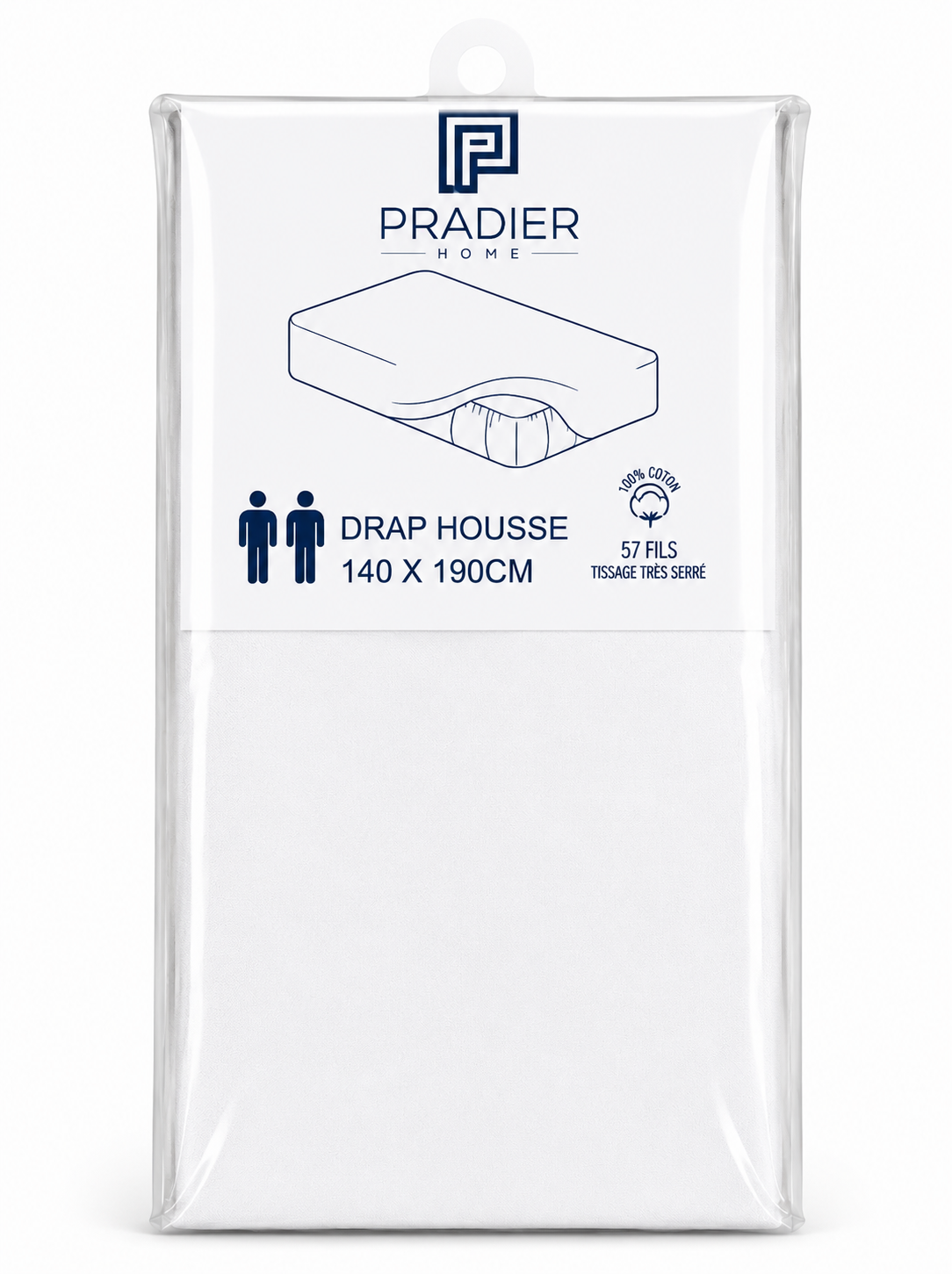 Draps housse 140 x 190 cm