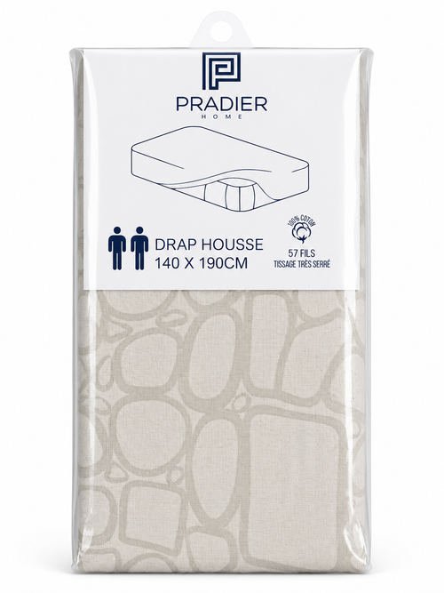 Draps housse 140 x 190 cm