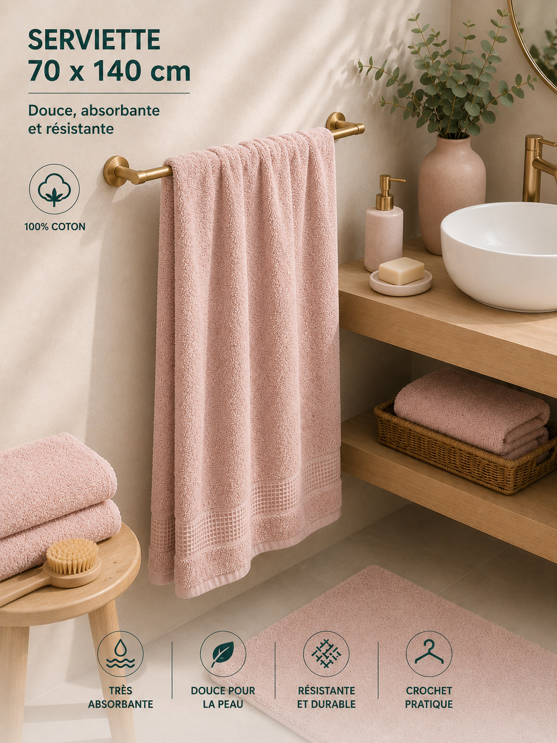 Serviettes de bain