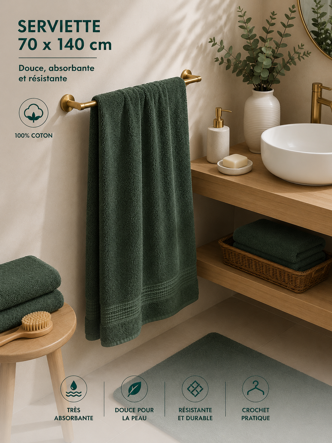 Serviettes de bain