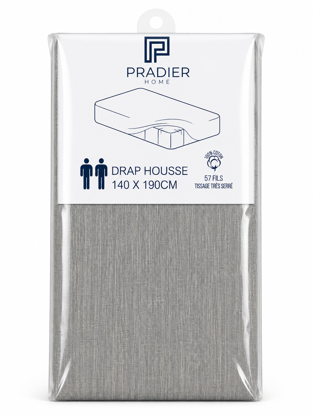 Draps housse 140 x 190 cm