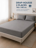 Draps housse 140 x 190 cm