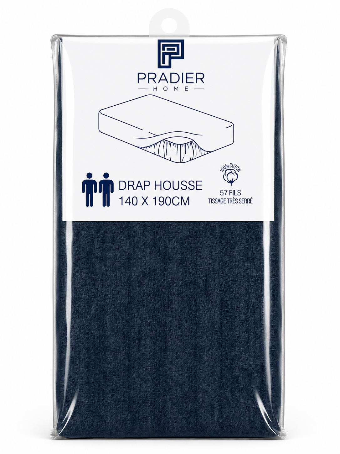 Draps housse 140 x 190 cm