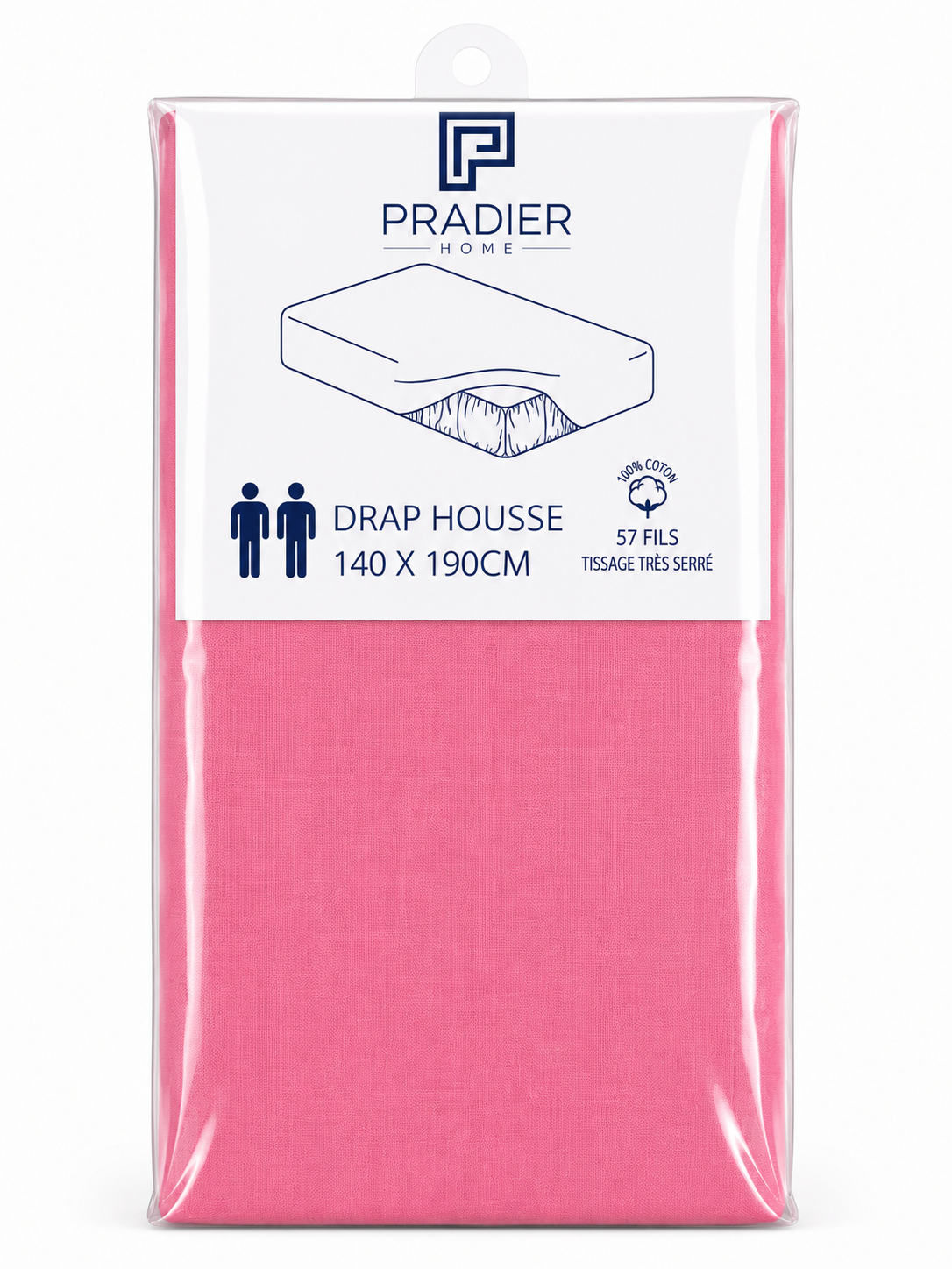 Draps housse 140 x 190 cm