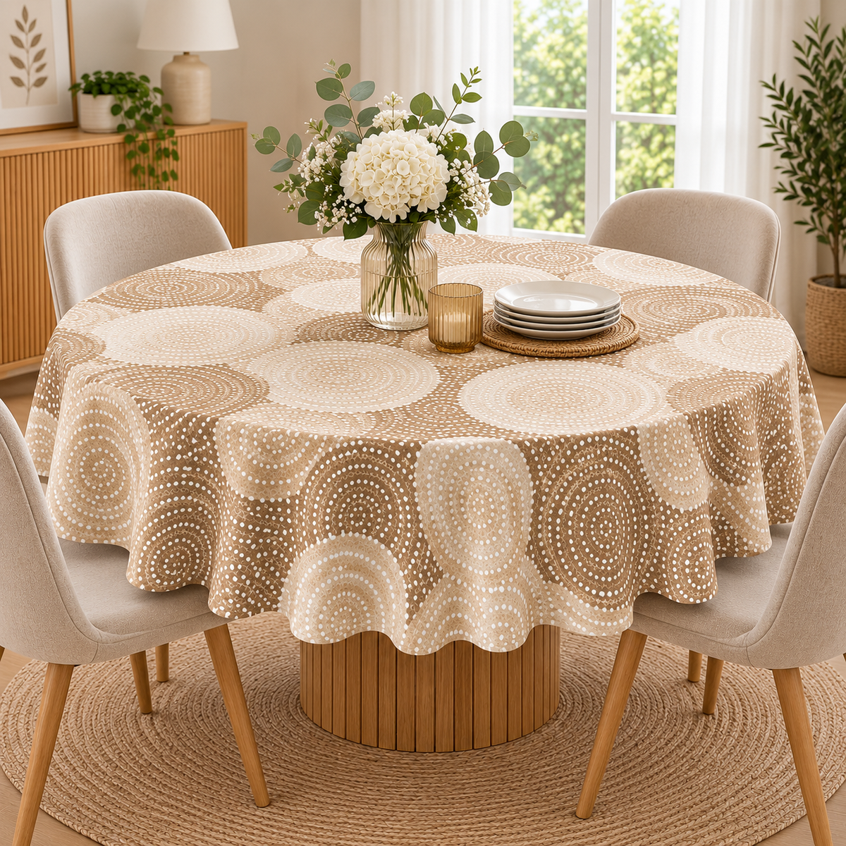 Nappe ronde diamétre 180cm