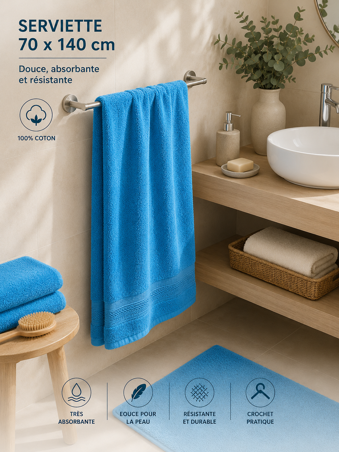 Serviettes de bain