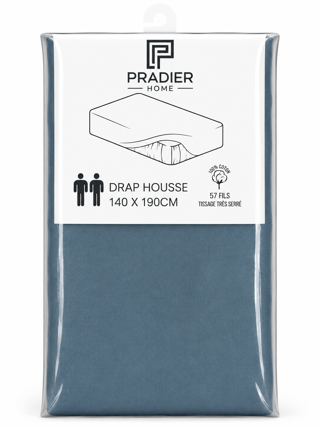 Draps housse 140 x 190 cm
